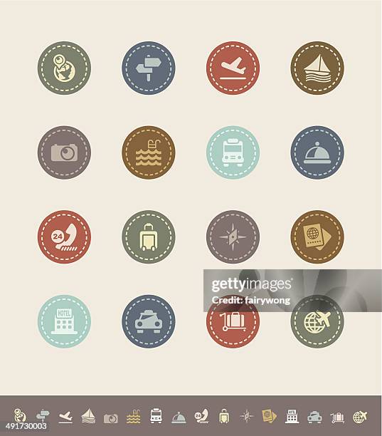 travel icons - traffic camera stock illustrations