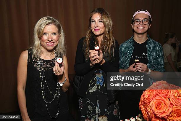 Georgetown Cupcakes founders Sophie LaMontagne and Katherine Berman attends City Harvest's 21st Annual Bid Against Hunger at Pier 36 on October 7,...