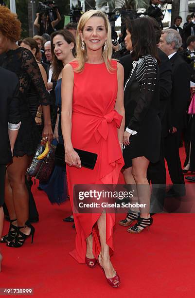 Laurence Ferrari attends the "Saint Laurent" premiere during the 67th Annual Cannes Film Festival on May 17, 2014 in Cannes, France.