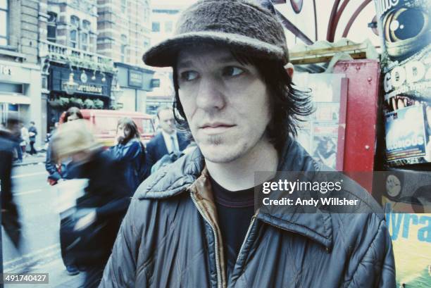 American singer-songwriter Elliott Smith , Oxford Street, London, June 1998.