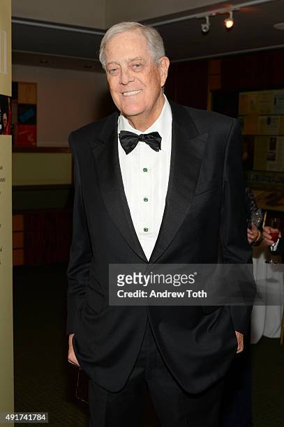 Businessman David Koch attends the Carnegie Hall 125th season opening night gala at Carnegie Hall on October 7, 2015 in New York City.