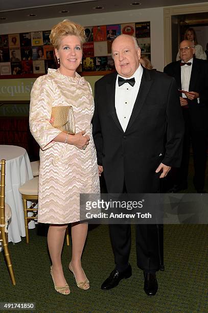 Elizabeth Tilson Ailes and Television Producer Roger Ailes attend the Carnegie Hall 125th Season Opening Night Gala at Carnegie Hall on October 7,...