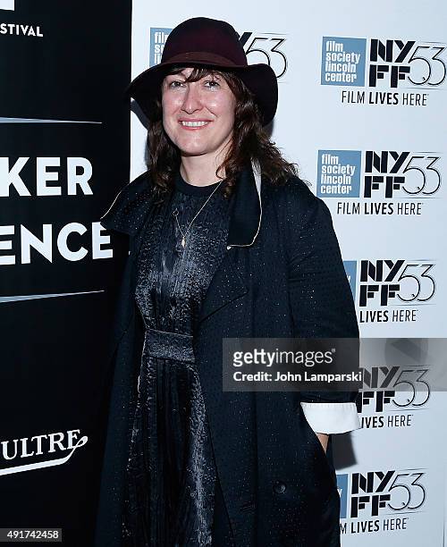 Filmmaker Athina Rachel Tsangari attends a screening of "Chevalier" during the 53rd New York Film Festival at Elinor Bunin Munroe Film Center on...