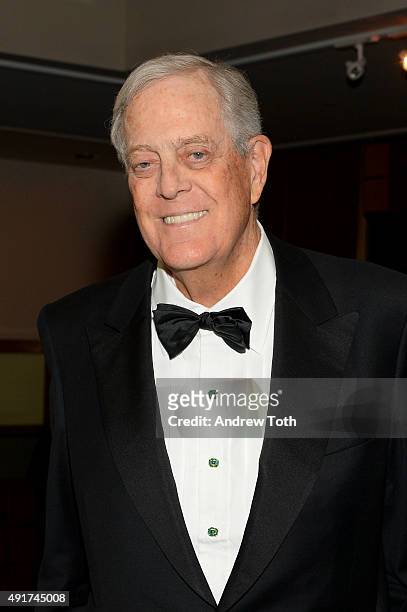 Businessman David Koch attends the Carnegie Hall 125th Season Opening Night Gala at Carnegie Hall on October 7, 2015 in New York City.