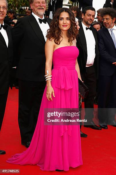 Salma Hayek attends "The Prophet" Premiere at the 67th Annual Cannes Film Festival on May 17, 2014 in Cannes, France.