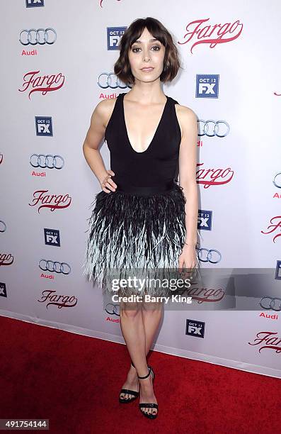 Actress Cristin Milioti arrives at the Premiere Of FX's 'Fargo' season 2 at ArcLight Cinemas on October 7, 2015 in Hollywood, California.