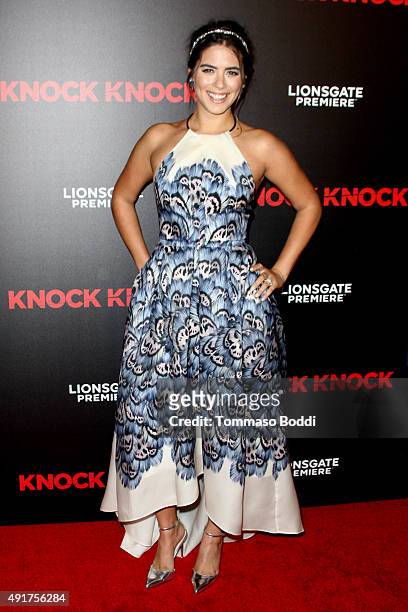 Actress Lorenza Izzo attends the premiere of Lionsgate Premiere's "Knock Knock" held at the TCL Chinese Theatre on October 7, 2015 in Hollywood,...