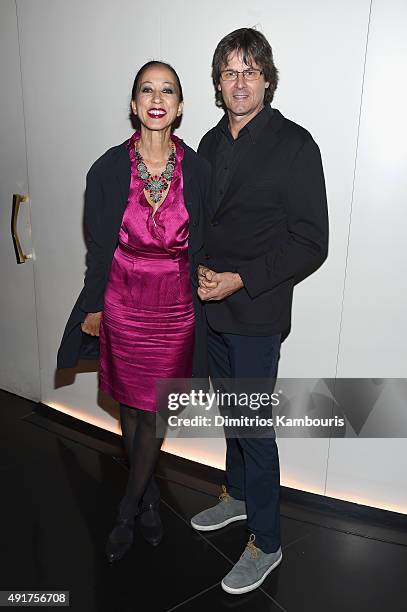 Pat Cleveland and Paul von Ravenstein attend the Armani and Cinema Society Screening of Sony Pictures Classics' "Truth" after party at Armani...