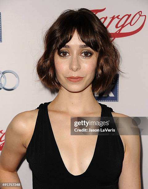 Actress Cristin Milioti attends the premiere of FX's "Fargo" season 2 at ArcLight Cinemas on October 7, 2015 in Hollywood, California.