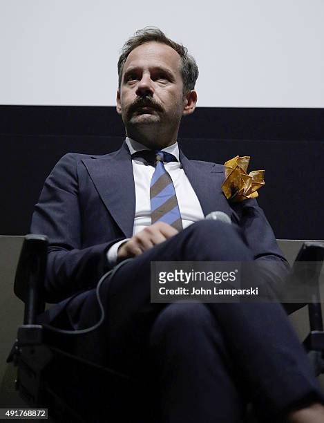 Yorgos Pirpassopoulos attends "Chevalier" Q&A during 53rd New York Film Festival at Elinor Bunin Munroe Film Center on October 7, 2015 in New York...