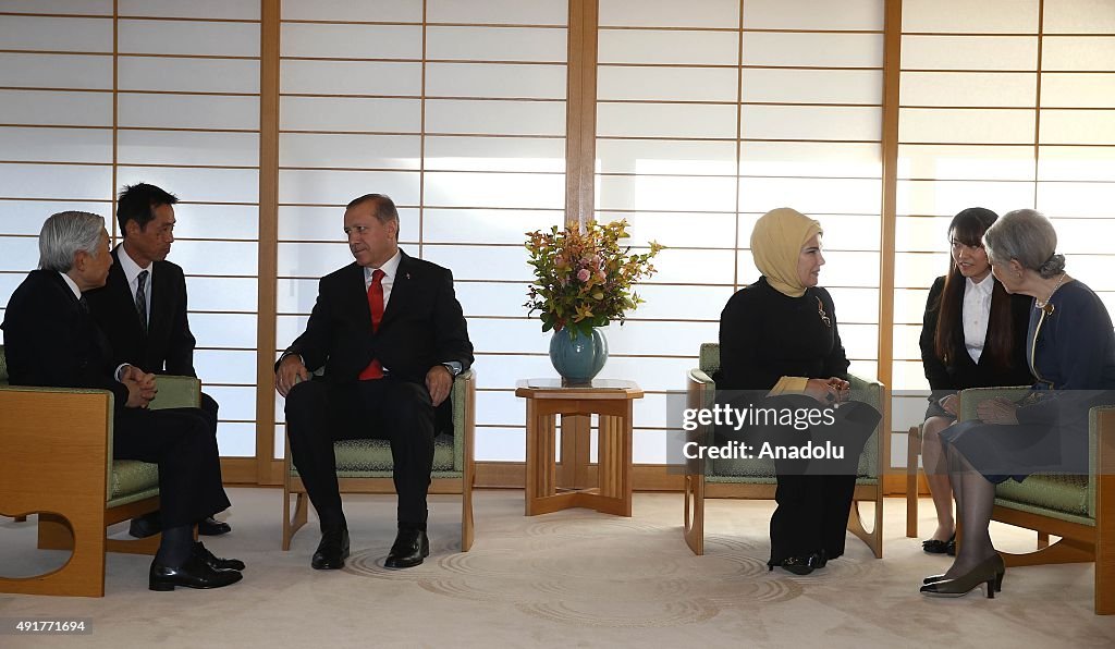 Turkish President Recep Tayyip Erdogan in Japan