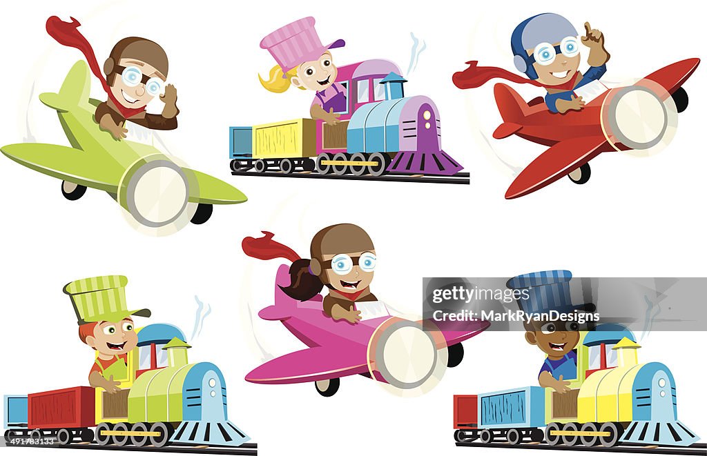Little Train Conductors and Pilots