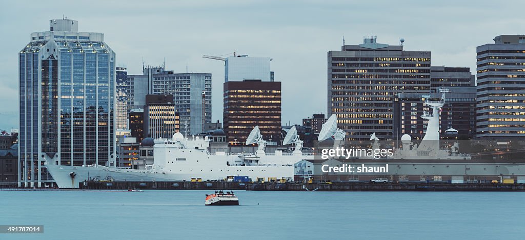 Military Vessel in Halifax Harbour