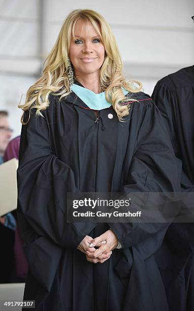 Joan Dangerfield attends as Rodney Dangerfield Receives Honorary Doctorate Posthumously at Manhattanville College on May 17, 2014 in Purchase, New...