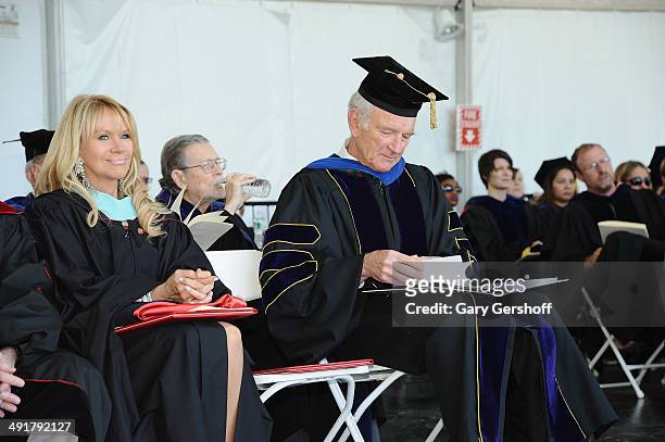 Joan Dangerfield and President, Manhattanville College, Jon Strauss attend as Rodney Dangerfield Receives Honorary Doctorate Posthumously at...