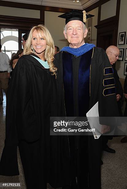 Joan Dangerfield and President, Manhattanville College, Jon Strauss attend as Rodney Dangerfield Receives Honorary Doctorate Posthumously at...