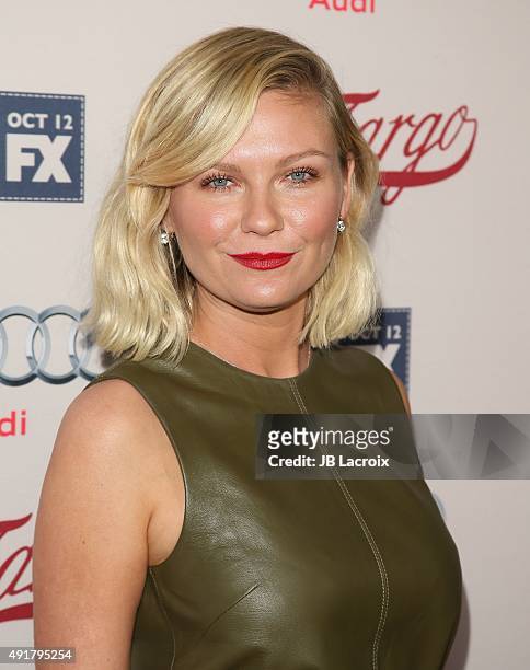 Kirsten Dunst attends the premiere of FX's "Fargo" Season 2 held at ArcLight Cinemas on October 7, 2015 in Hollywood, California.