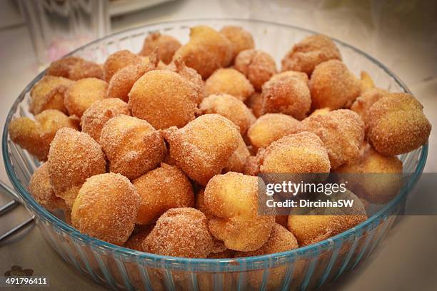 bolinhos de chuva - cookies rain. - oliebol stock pictures, royalty-free photos & images