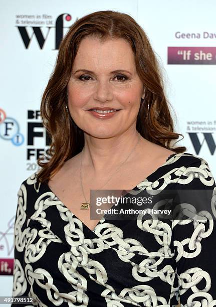 Geena Davis attends the Geena Davis symposium during the BFI London Film Festival at BFI Southbank on October 8, 2015 in London, England.