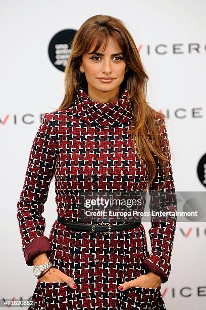 Penelope Cruz presents her new cinema project at Viceroy Headquarters on October 8, 2015 in Madrid, Spain.