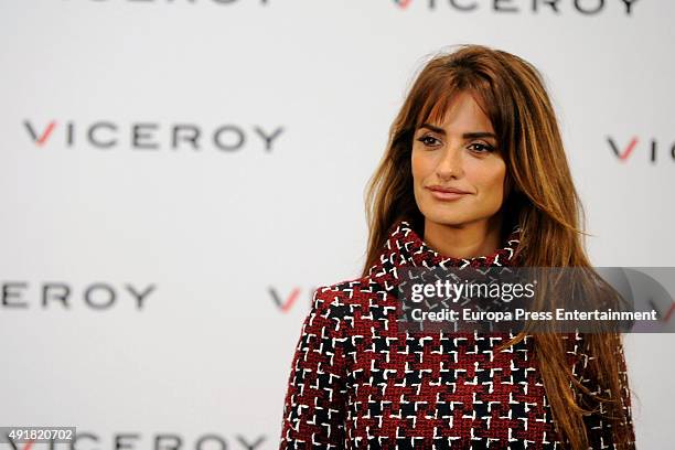 Penelope Cruz presents her new cinema project at Viceroy Headquarters on October 8, 2015 in Madrid, Spain.