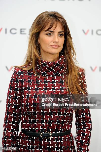 Penelope Cruz presents her new cinema project at Viceroy Headquarters on October 8, 2015 in Madrid, Spain.