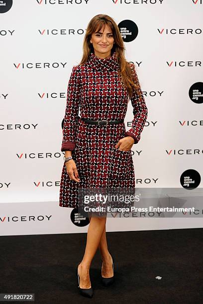 Penelope Cruz presents her new cinema project at Viceroy Headquarters on October 8, 2015 in Madrid, Spain.