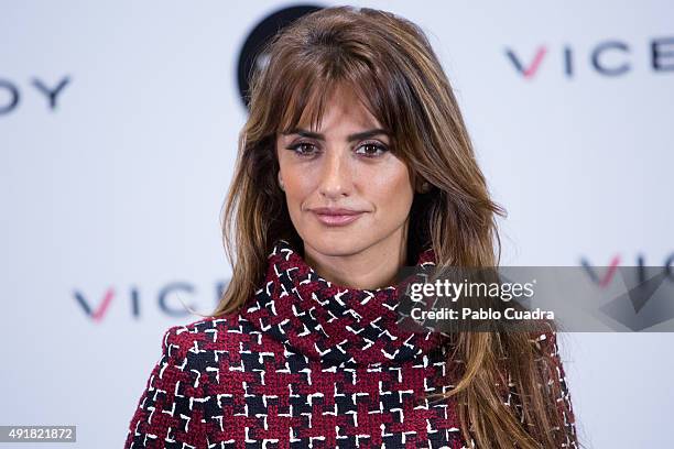 Spanish Actress Penelope Cruz presents her new cinema project at Viceroy Headquarters on October 8, 2015 in Madrid, Spain.