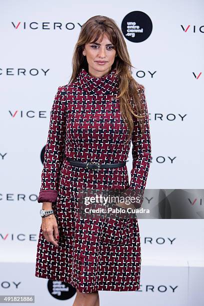 Spanish Actress Penelope Cruz presents her new cinema project at Viceroy Headquarters on October 8, 2015 in Madrid, Spain.