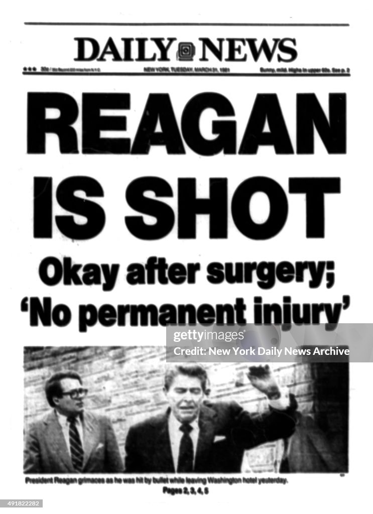 Daily News: 'Reagan Is Shot'