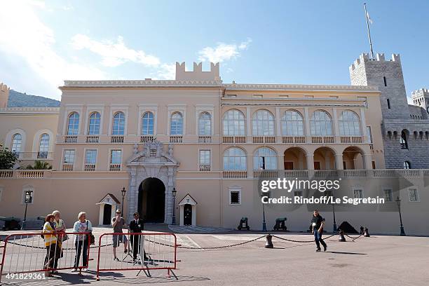 General view of atmosphere at the Louis Vuitton Cruise Line Show 2015 at Palais Princier on May 17, 2014 in Monte-Carlo, Monaco.