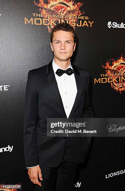 Arcadiy Golubovich attends Lionsgate's "The Hunger Games: Mockingjay Part 1" party at a private villa on May 17, 2014 in Cannes, France.