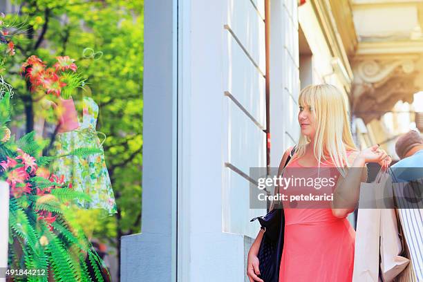 perfect day for a shopaholic - knez mihailova street stock pictures, royalty-free photos & images