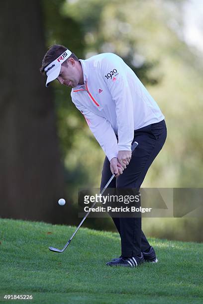 Garrick Porteous from England at Mount Wolseley Hotel Spa and Golf Resort on October 8, 2015 in Carlow, Ireland.
