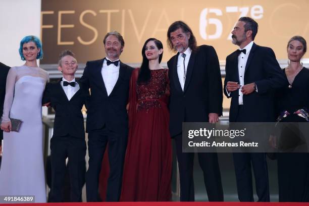 Singer Nanna Oland Fabricius aka Oh Land, actors Toke Lars Bjarke, Mads Mikkelsen, Eva Green, director Kristian Levring and actor Jeffrey Dean Morgan...