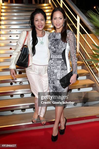 Ankie Lau and Ankie Beilke attend the German reception during the 67th Annual Cannes Film Festival on May 17, 2014 in Cannes, France.