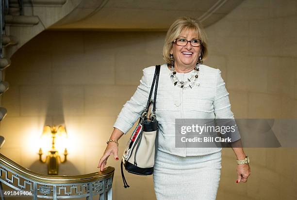 Rep. Diane Black, R-Tenn., arrives in the Longworth House Office Building for the House Republicans' election to nominate the next Speaker of the...