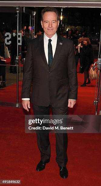 Bryan Cranston attends the Accenture Gala Screening of "Trumbo" during the BFI London Film Festival at Odeon Leicester Square on October 8, 2015 in...