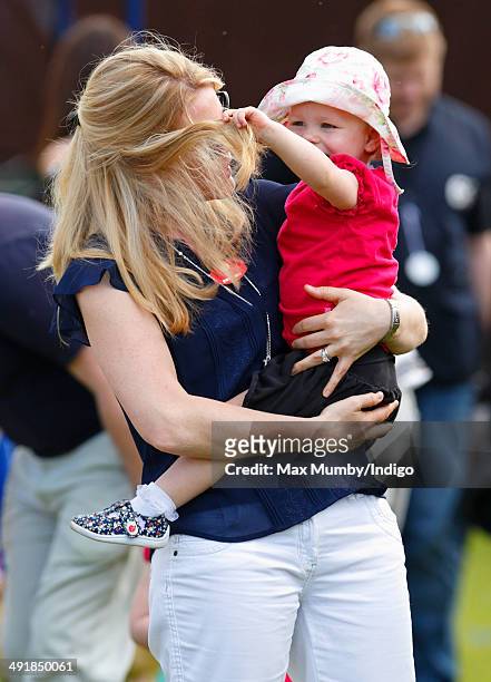 Autumn Phillips and daughter Isla Phillips attend day 4 of the Royal Windsor Horse Show at Home Park on May 17, 2014 in Windsor, England.