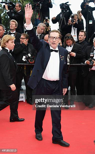 Actor Helmut Berger attends the "Saint Laurent" Premiere at the 67th Annual Cannes Film Festival on May 17, 2014 in Cannes, France.