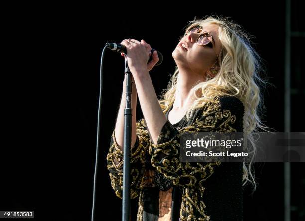 Taylor Momsen of The Pretty Reckless performs during 2014 Rock On The Range at Columbus Crew Stadium on May 17, 2014 in Columbus, Ohio.