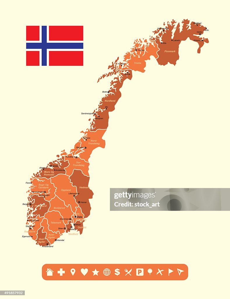 Norway Infographic Map