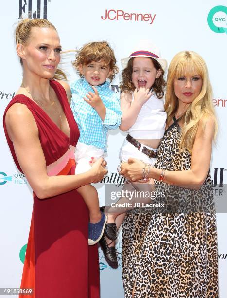 Molly Sims; Brooks Alan Stuber; Rachel Zoe and Skyler Berman attend the Rachel Zoe And Molly Sims Host Ovarian Cancer Research Fund's Inaugural Super...