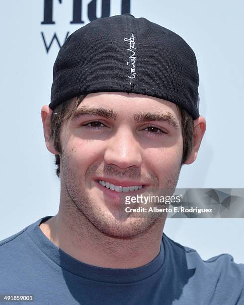 Actor Steven R. McQueen attends the Ovarian Cancer Research Fund's Inaugural Super Saturday LA hosted by Molly Sims and Rachel Zoe at Barker Hangar...