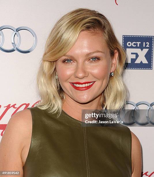Actress Kirsten Dunst attends the premiere of FX's "Fargo" season 2 at ArcLight Cinemas on October 7, 2015 in Hollywood, California.