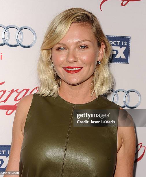 Actress Kirsten Dunst attends the premiere of FX's "Fargo" season 2 at ArcLight Cinemas on October 7, 2015 in Hollywood, California.