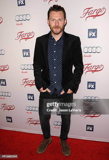 Actor Keir O'Donnell attends the premiere of FX's "Fargo" season 2 at ArcLight Cinemas on October 7, 2015 in Hollywood, California.