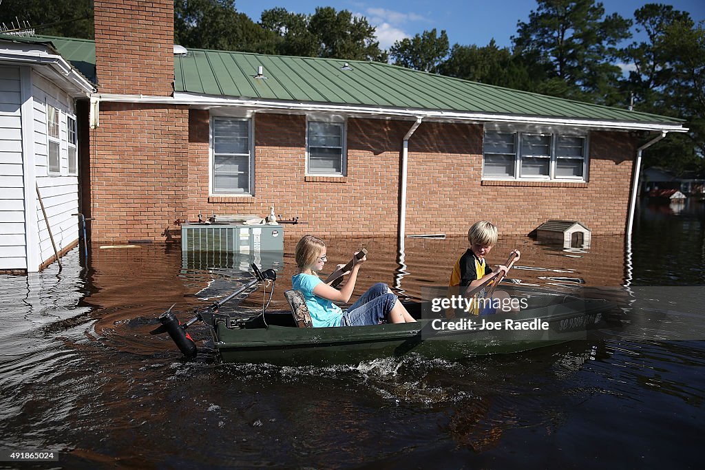 South Carolina Hit By Historic Rain And Flooding