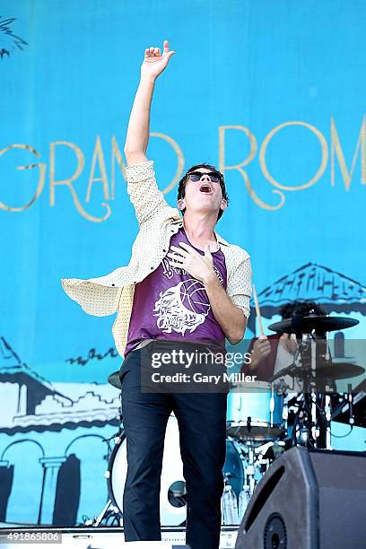 Nate Ruess performs on the first day of weekend 1 during the Austin City Limits Music Festival at Zilker Park on October 2, 2015 in Austin, Texas.