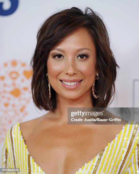 Professional dancer Cheryl Burke arrives at the 21st Annual Race To Erase MS Gala at the Hyatt Regency Century Plaza on May 2, 2014 in Century City,...